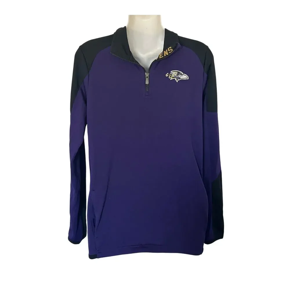 Baltimore Ravens Purple Embroidered Jacket youth sz 14/16 - Picture 1 of 11